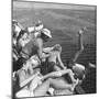 Santa Monica Life Guard's Party Aboard Boat-Peter Stackpole-Mounted Premium Photographic Print