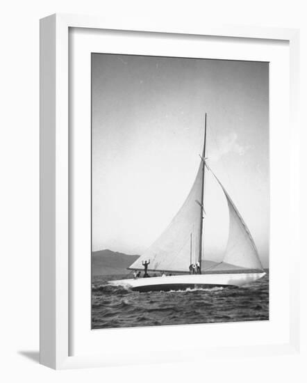 Santa Monica Lifeguards Party Aboard Boat Named Sea Hawk-Peter Stackpole-Framed Photographic Print