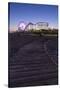 Santa Monica, Los Angeles, California, USA: The Santa Monica Pier After Sunset-Axel Brunst-Stretched Canvas