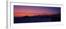 Santa Monica Pier at Dusk, Santa Monica, California, USA-null-Framed Photographic Print