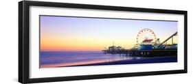 Santa Monica Pier at Sunset, California-null-Framed Premium Photographic Print