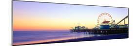 Santa Monica Pier at Sunset, California-null-Mounted Photographic Print