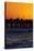 Santa Monica Pier at Sunset, Santa Monica, Los Angeles, California-David Wall-Stretched Canvas