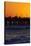 Santa Monica Pier at Sunset, Santa Monica, Los Angeles, California-David Wall-Stretched Canvas