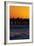 Santa Monica Pier at Sunset, Santa Monica, Los Angeles, California-David Wall-Framed Photographic Print