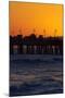 Santa Monica Pier at Sunset, Santa Monica, Los Angeles, California-David Wall-Mounted Photographic Print