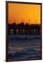 Santa Monica Pier at Sunset, Santa Monica, Los Angeles, California-David Wall-Framed Photographic Print