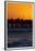 Santa Monica Pier at Sunset, Santa Monica, Los Angeles, California-David Wall-Framed Premium Photographic Print