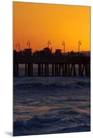 Santa Monica Pier at Sunset, Santa Monica, Los Angeles, California-David Wall-Mounted Premium Photographic Print