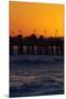 Santa Monica Pier at Sunset, Santa Monica, Los Angeles, California-David Wall-Mounted Premium Photographic Print