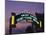 Santa Monica Pier Neon Entrance Sign, Los Angeles, California, USA-Walter Bibikow-Mounted Photographic Print