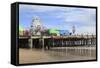 Santa Monica Pier, Pacific Park, Santa Monica, Los Angeles, California, Usa-Wendy Connett-Framed Stretched Canvas