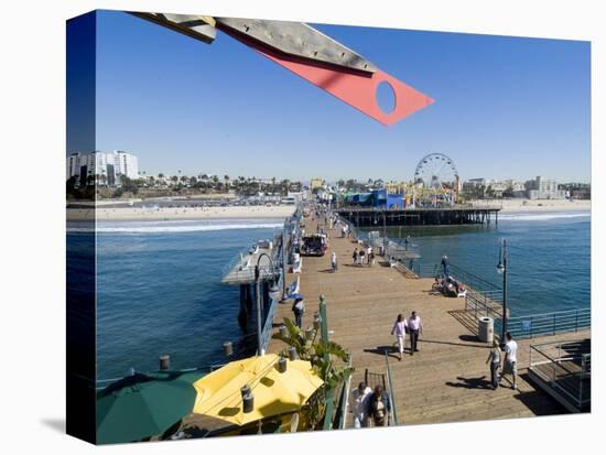 Santa Monica Pier, Santa Monica, California, USA-Ethel Davies-Stretched Canvas