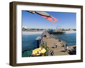 Santa Monica Pier, Santa Monica, California, USA-Ethel Davies-Framed Photographic Print