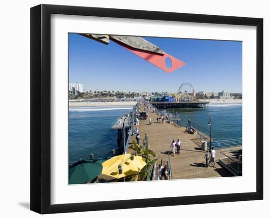 Santa Monica Pier, Santa Monica, California, USA-Ethel Davies-Framed Photographic Print