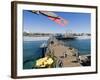 Santa Monica Pier, Santa Monica, California, USA-Ethel Davies-Framed Photographic Print