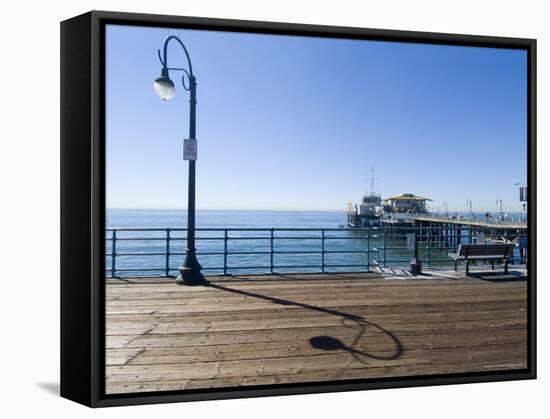 Santa Monica Pier, Santa Monica, California, USA-Ethel Davies-Framed Stretched Canvas