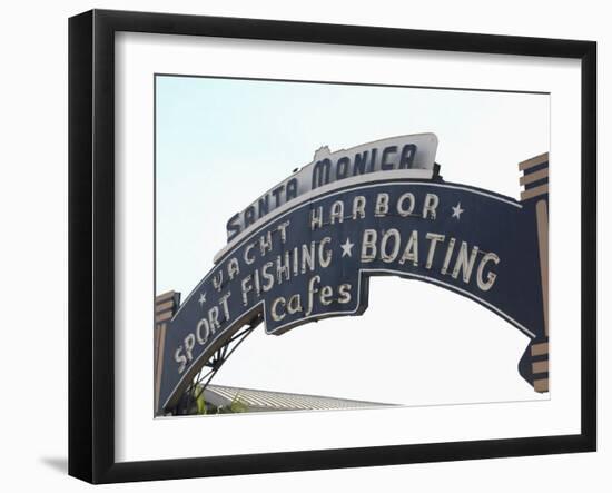 Santa Monica Pier, Santa Monica, Los Angeles, California, United States of America, North America-Wendy Connett-Framed Photographic Print