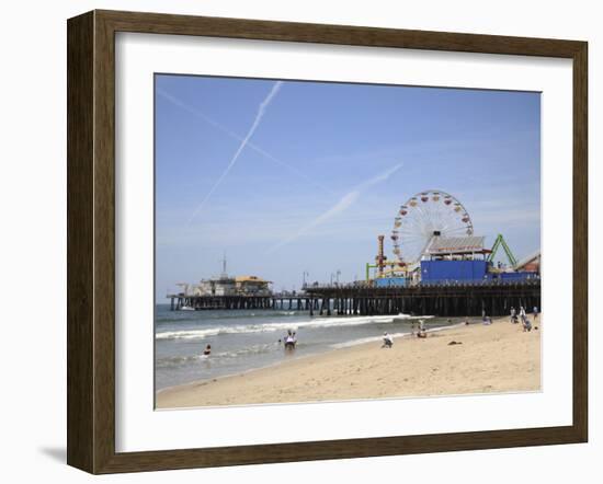 Santa Monica Pier, Santa Monica, Los Angeles, California, United States of America, North America-Wendy Connett-Framed Photographic Print