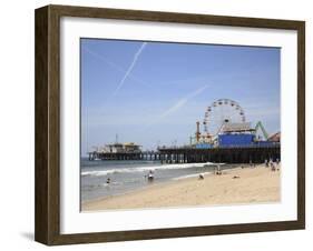 Santa Monica Pier, Santa Monica, Los Angeles, California, United States of America, North America-Wendy Connett-Framed Photographic Print