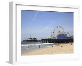 Santa Monica Pier, Santa Monica, Los Angeles, California, United States of America, North America-Wendy Connett-Framed Photographic Print