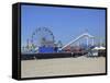 Santa Monica Pier, Santa Monica, Los Angeles, California, United States of America, North America-Wendy Connett-Framed Stretched Canvas