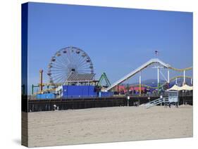 Santa Monica Pier, Santa Monica, Los Angeles, California, United States of America, North America-Wendy Connett-Stretched Canvas