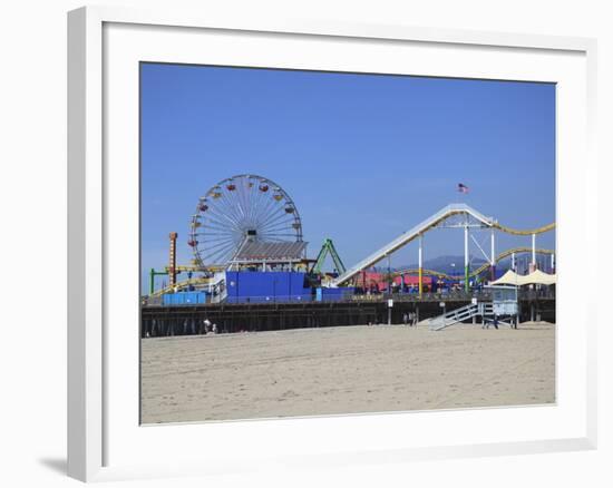 Santa Monica Pier, Santa Monica, Los Angeles, California, United States of America, North America-Wendy Connett-Framed Photographic Print