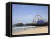 Santa Monica Pier, Santa Monica, Los Angeles, California, United States of America, North America-Wendy Connett-Framed Stretched Canvas