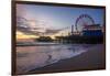 Santa Monica Pier, Santa Monica, Los Angeles, California, USA-Mark A Johnson-Framed Photographic Print