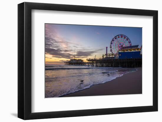 Santa Monica Pier, Santa Monica, Los Angeles, California, USA-Mark A Johnson-Framed Photographic Print