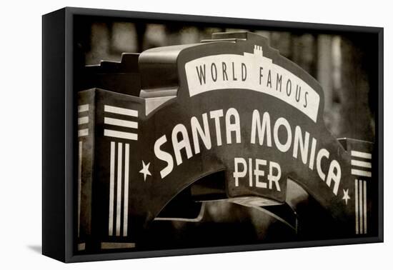 Santa Monica Pier-Kimberly Allen-Framed Stretched Canvas