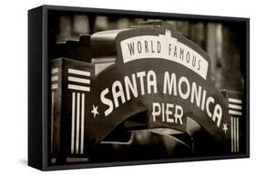 Santa Monica Pier-Kimberly Allen-Framed Stretched Canvas