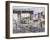 Santa Monica: Prominade At Sunset-Stanton Manolakas-Framed Giclee Print