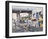 Santa Monica: Prominade At Sunset-Stanton Manolakas-Framed Giclee Print