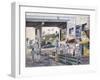 Santa Monica: Prominade At Sunset-Stanton Manolakas-Framed Giclee Print