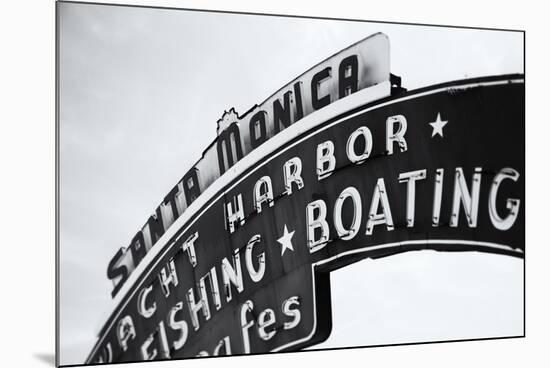 Santa Monica Sign-John Gusky-Mounted Photographic Print