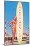 Santa Monica, Surfer Girl-null-Mounted Art Print