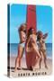 Santa Monica Surfer Girls-null-Stretched Canvas