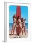 Santa Monica Surfer Girls-null-Framed Art Print