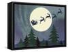 Santa Moon-Erin Clark-Framed Stretched Canvas