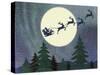 Santa Moon-Erin Clark-Stretched Canvas