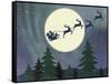 Santa Moon-Erin Clark-Framed Stretched Canvas