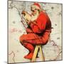 Santa Next  Stop-null-Mounted Giclee Print