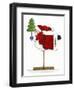 Santa on a Stick-Debbie McMaster-Framed Giclee Print