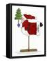 Santa on a Stick-Debbie McMaster-Framed Stretched Canvas