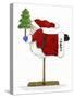 Santa on a Stick-Debbie McMaster-Stretched Canvas