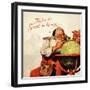 Santa On His Way-null-Framed Giclee Print