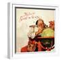 Santa On His Way-null-Framed Giclee Print