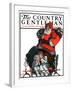 "Santa Overhears," Country Gentleman Cover, December 22, 1923-F. Lowenheim-Framed Giclee Print